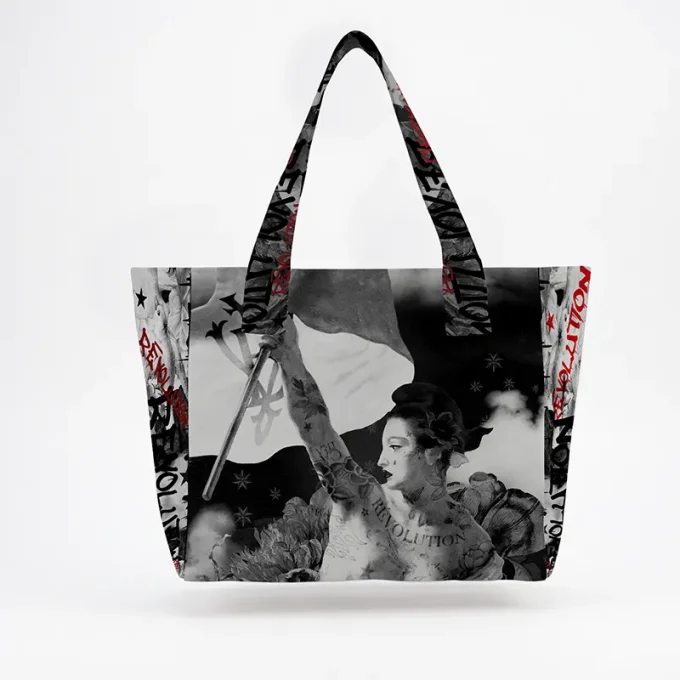 Grand sac cabas Voglio Bene Liberté 42 x 45 x 20 cm 