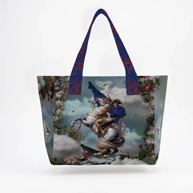 Grand sac cabas Voglio Bene Napoléon 42 x 45 x 20 cm 
