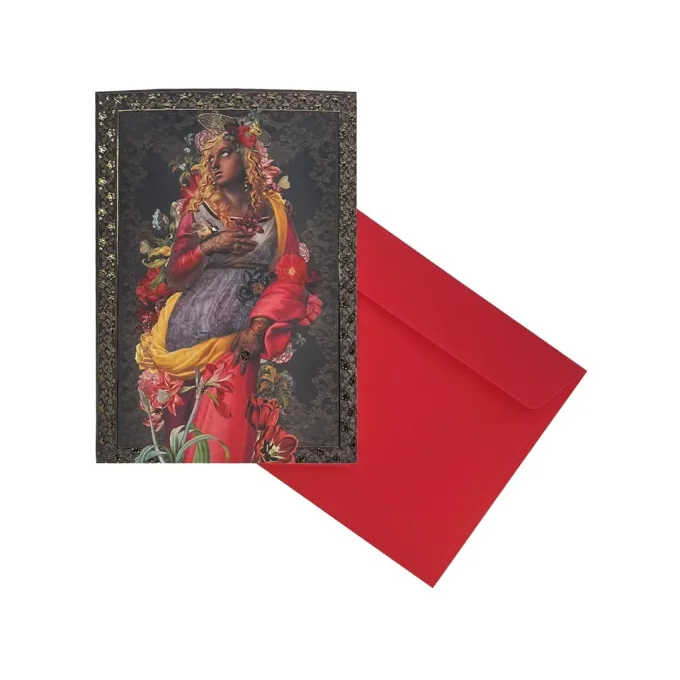 CARTE DE VOEUX  VIERGE NOIRE - VOGLIO BENE 