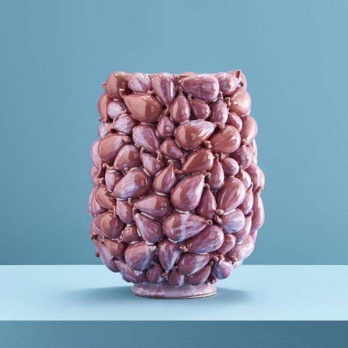VASE FIGUES LILAS  - WERNS DECO 