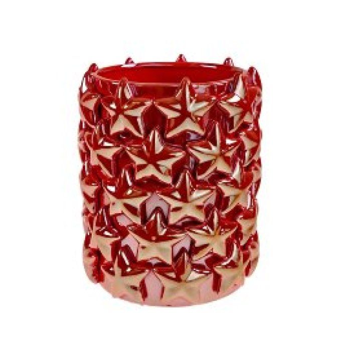 VASE ETOILES ROUGE - WERNS DECO