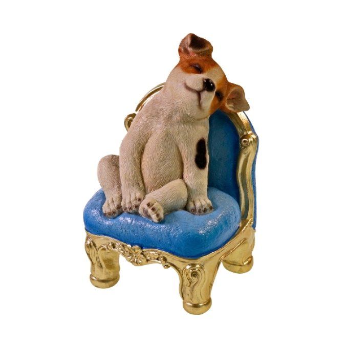 CHIEN SUR FAUTEUIL - WERNS DECO