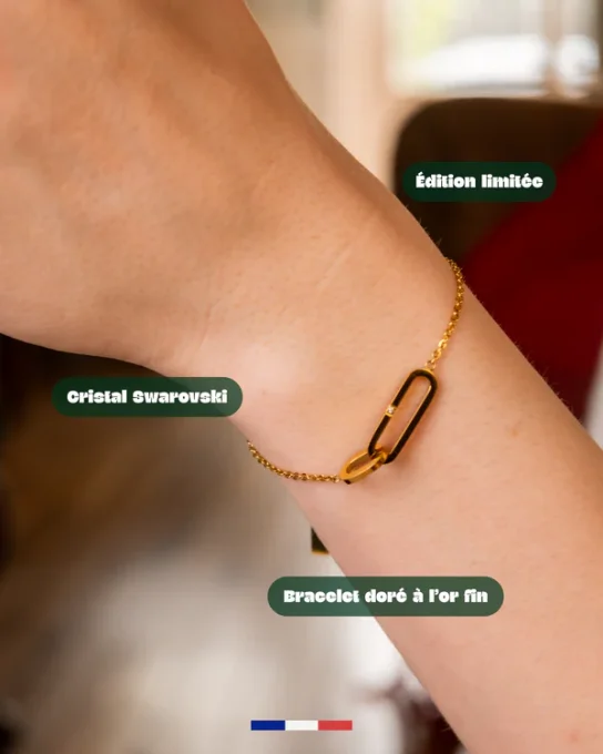 BOUGIE BIJOU SAPIN EN FÊTE - BRACELET CRISTAL SWAROSKI- MY JOLIE CANDLE 