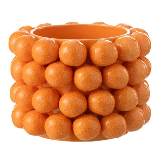 CACHE POT ORANGE - J-LINE 