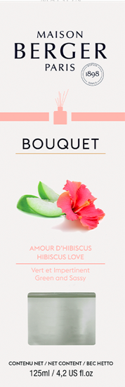 BOUQUET PARFUMÉ CUBE AMOUR D'HIBISCUS- PARFUM BERGER  
