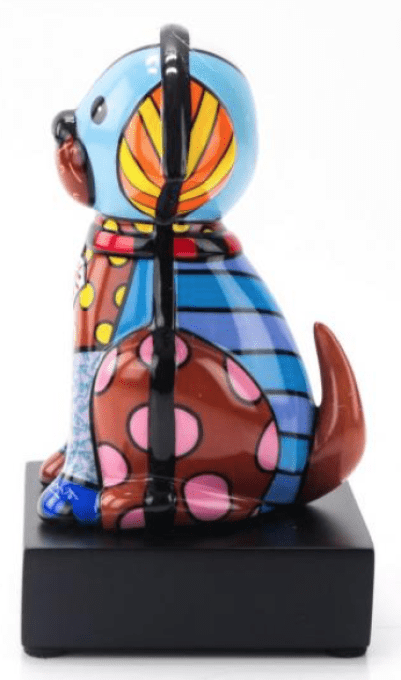 SCULPTURE CHIEN "BABY BLUE" - ROMERO BRITTO 