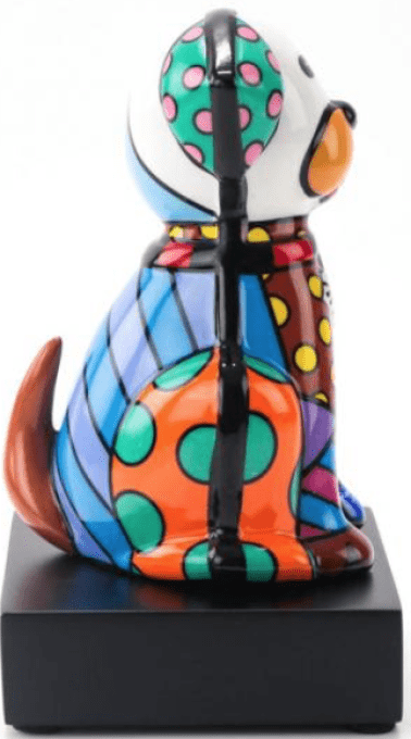 SCULPTURE CHIEN "BABY BLUE" - ROMERO BRITTO 