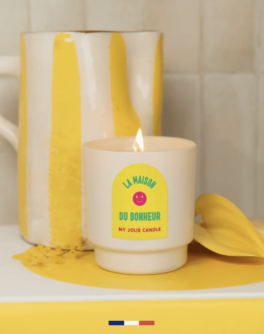 Bougie à message "LA MAISON DU BONHEUR" - MY JOLIE CANDLE  