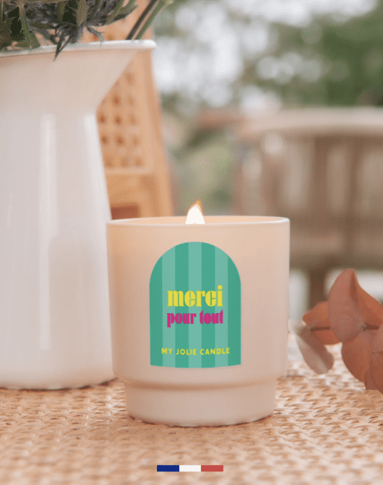 Bougie à message "MERCI POUR TOUT" - MY JOLIE CANDLE 