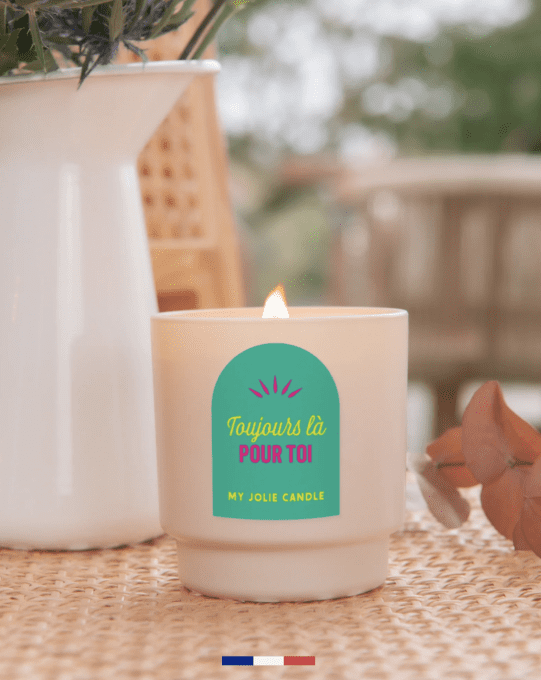 Bougie à message "TOUJOURS LÀ POUR TOI" - MY JOLIE CANDLE 