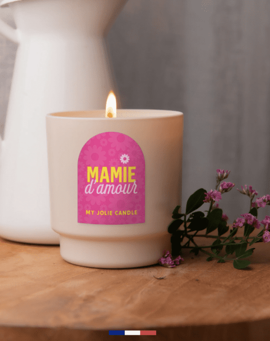 Bougie à message "MAMIE D'AMOUR" - MY JOLIE CANDLE 