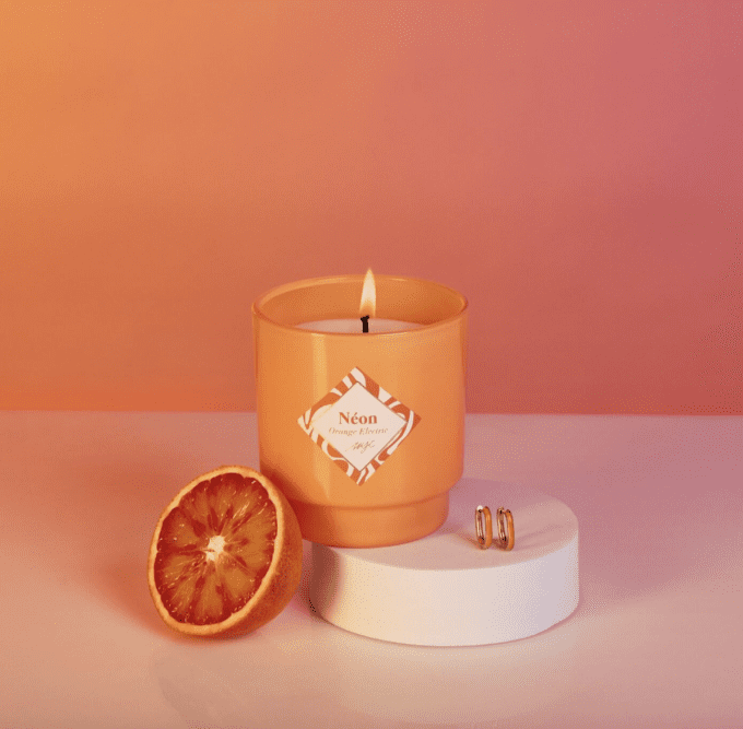 Bougie Bijou Orange Électric - MY JOLIE CANDLE