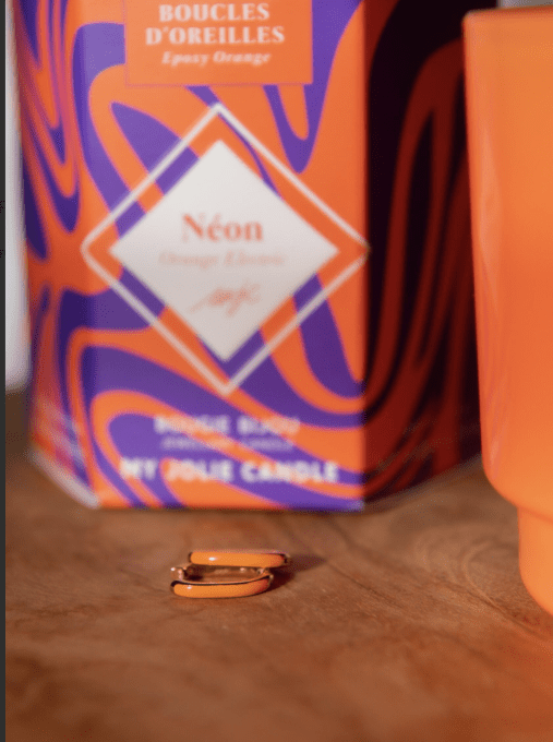 Bougie Bijou Orange Électric - MY JOLIE CANDLE