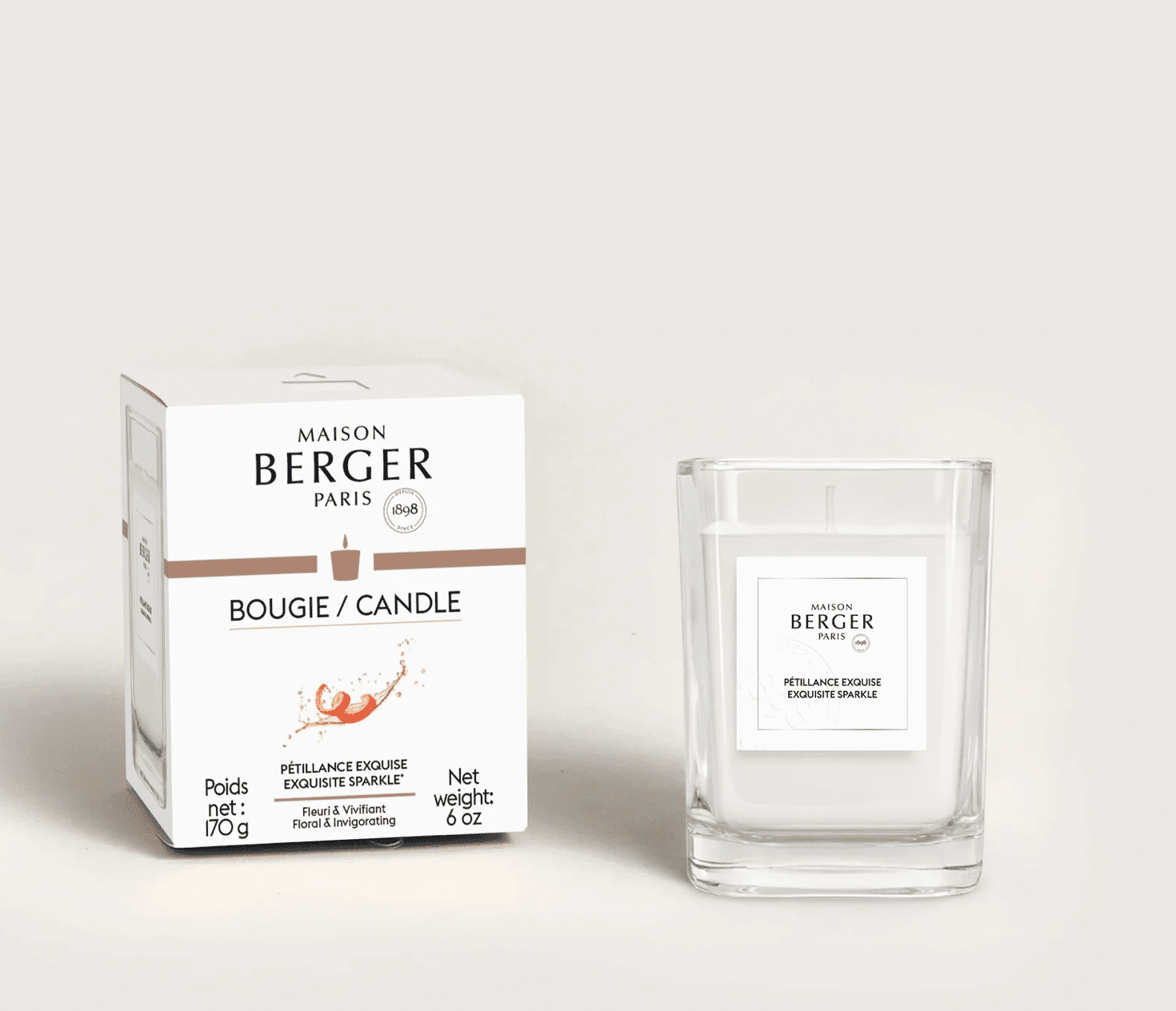 BOUGIE PETILLANCE EXQUISE 170 g - MAISON BERGER