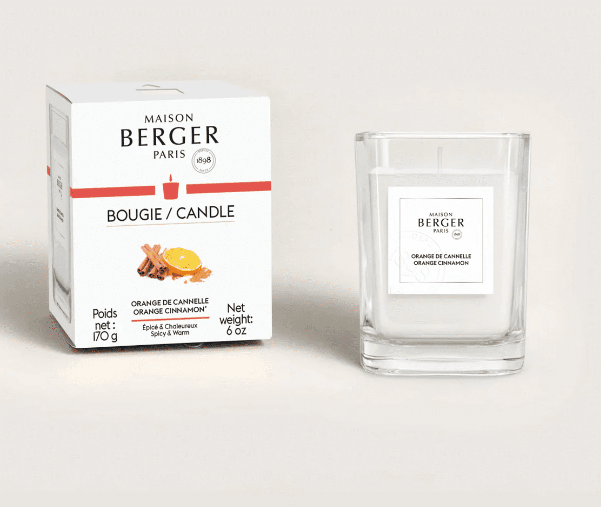 BOUGIE ORANGE DE CANNELLE 170 g - MAISON BERGER