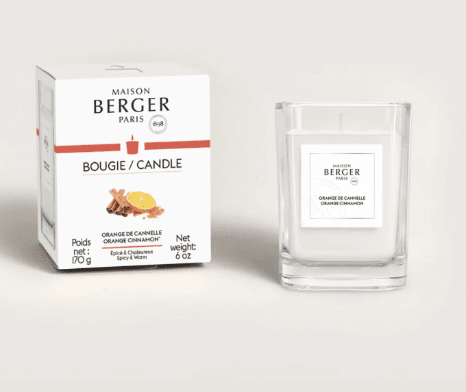 BOUGIE ORANGE DE CANNELLE 170 g - MAISON BERGER