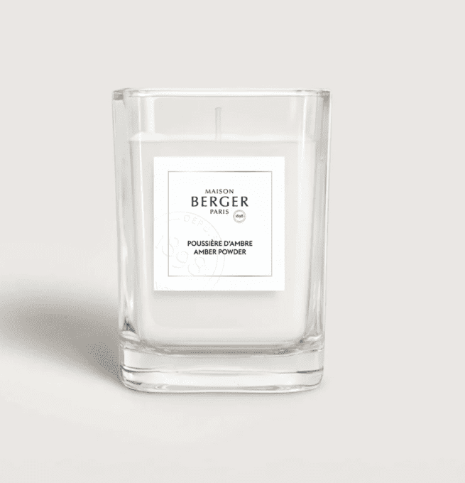 BOUGIE POUSSIERE D'AMBRE  170 g - MAISON BERGER