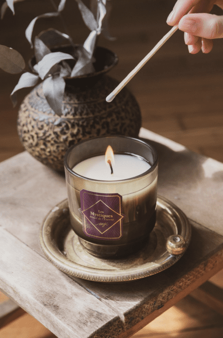 Bougies bijoux Les Mystiques "ENCENS' - MJC 