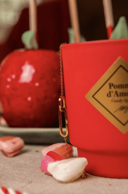 BOUGIE BIJOU POMME D'AMOUR - BRACELET CRISTAL SWAROSKI- MY JOLIE CANDLE  