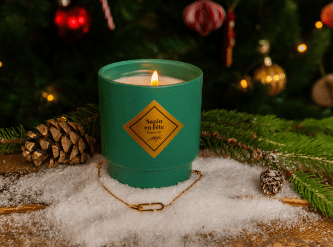 BOUGIE BIJOU SAPIN EN FÊTE - BRACELET CRISTAL SWAROSKI- MY JOLIE CANDLE 