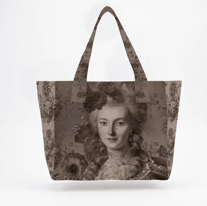 Grand sac cabas Voglio Bene Marie Antoinette  42 x 45 x 20 cm 