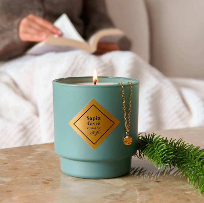 BOUGIE BIJOU SAPIN GIVRÉ - MY JOLIE CANDLE  