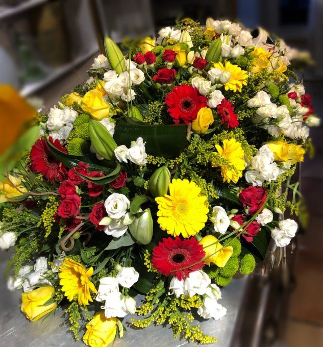 Dessus de cercueil "Condoléances"