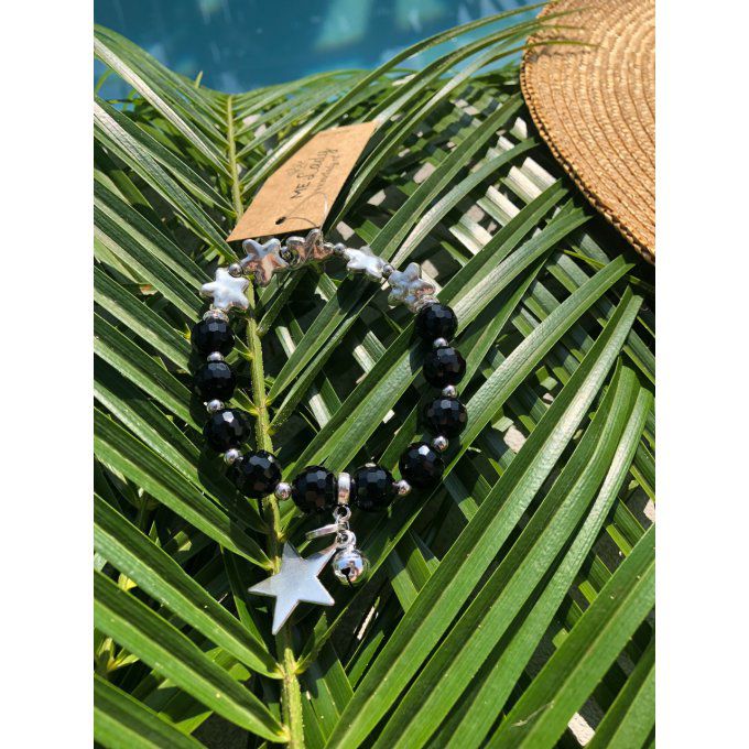 Bracelet femme Étoile Noir