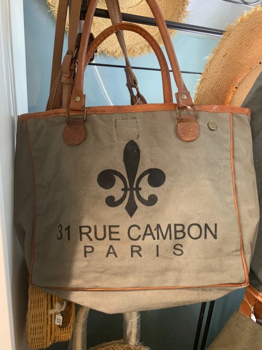 SAC EN TOILE VINTAGE PARIS CAMBON - CASA NATURA 