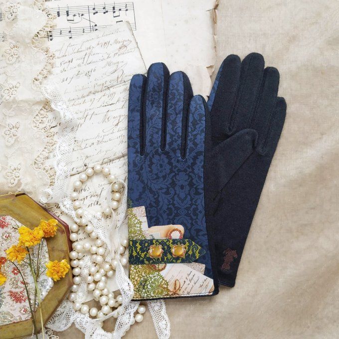 Gants en Soie et Cuir pour Femme - Maison Brokante