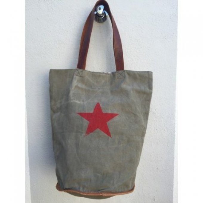 SAC EN TOILE VINTAGE ETOILE PIPER Q6  - CASA NATURA 