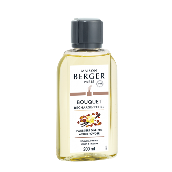 RECHARGE BOUQUET PARFUM POUSSIERE D'AMBRE - PARFUM BERGER 